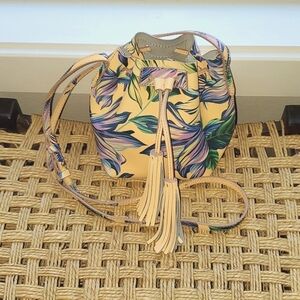 J. Crew Floral Crossbody Bucket Bag